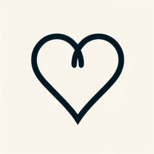 minimal heart design