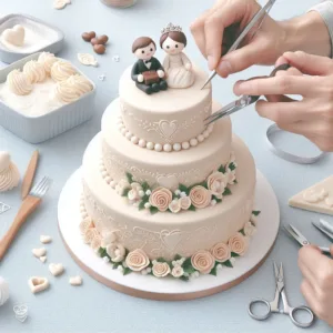 round engagement cake with elegant design images 2